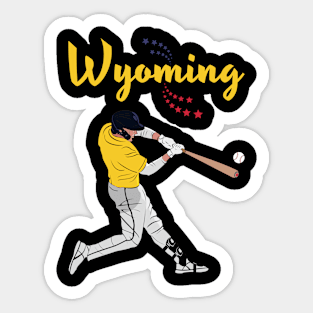 Wyoming USA Baseball | America's Sports Cities Sticker
